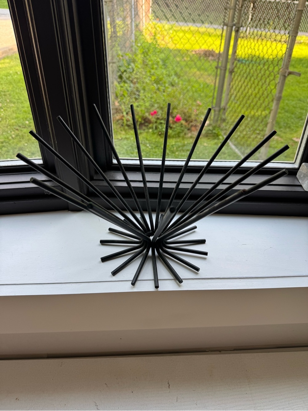 Mid Century Brutalist Iron Fruit Bowl